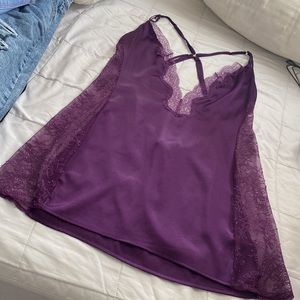 Size large purple silky lingerie from Victoria secret